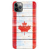 Canada Flag Light Wood iPhone 11 Pro Max Lite Case